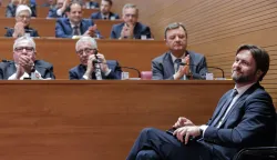 Zagreb, 29.01.2026. - Zastupnici su glasali o povjerenju Tomislavu Ćoriću za obna&scaron;anje dužnosti ministra financija..Na fotografiji Tomislav Ćorić.foto HINA/ Edvard &Scaron;U&Scaron;AK