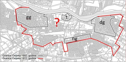 Projektna dokumentacija - urbanistički natječajArhivaGranice Osijeka