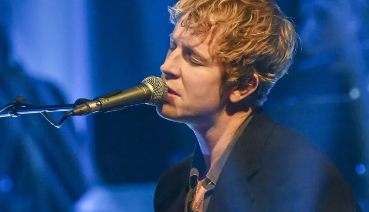 EDITORIAL USE ONLY Tom Odell, during filming for the Graham Norton Show, at BBC Studioworks 6 Television Centre, Wood Lane, London, to be aired on BBC One on Friday evening. Picture date: Thursday December 18, 2025. Picture credit: Jas Lehal/PA Media Assignments Photo: Jas Lehal Media Assignments/PRESS ASSOCIATION