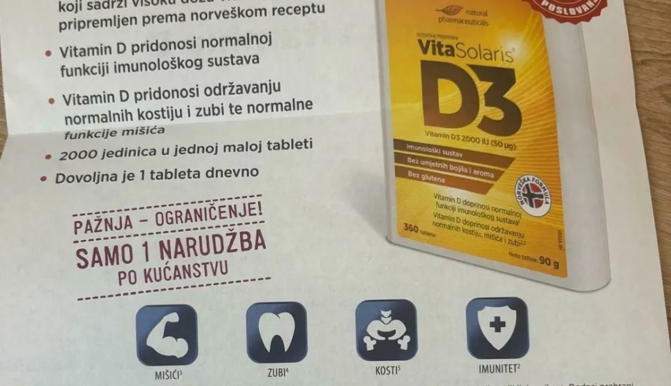 reklama besplatni vitamin D LETAK