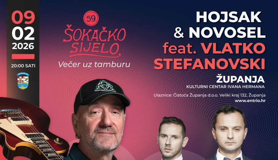 Najava koncerta Županja