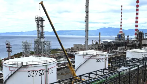 Kostrena 23.08.2022.Ina rafinerija nafte UrinjFoto Marko Gracin 