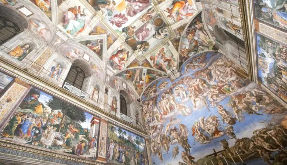 epa04469064 An interior view of the Sistine Chapel with a new LED lighting display in Vatican City, 29 October 2014. After three years of scientific and technological work, the Vatican Museums installed a new air conditioning and air exchange system as well as the new lighting system with LED technology that illuminates Michelangelo's frescoe masterpiece 'The Creation of Adam' and other artworks in the chapel. EPA/MUSEI VATICANI/ANSA/CLAUDIO PERI ATTENTION EDITORS: EDITORIAL USE ONLY SOLELY FOR THE PURPOSE OF DISCLOSURE REPORT AND/OR INFORMATION CONCERNING THE EVENT IN QUESTION +++ EDITORIAL USE ONLY/NO SALES