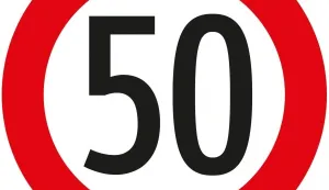 Ograničenje brzine na 50 km/hprometni znak