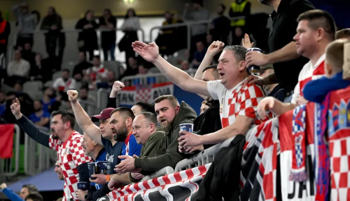 04.02.2026., Arenas Stozice, Ljubljana, Slovenija - UEFA Futsal Europsko prvenstvo 2026., polufinale, Hrvatska - Spanjolska. Photo: Marko Lukunic/PIXSELL