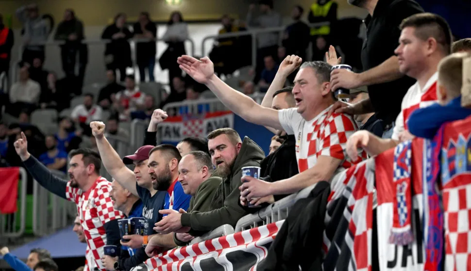 04.02.2026., Arenas Stozice, Ljubljana, Slovenija - UEFA Futsal Europsko prvenstvo 2026., polufinale, Hrvatska - Spanjolska. Photo: Marko Lukunic/PIXSELL