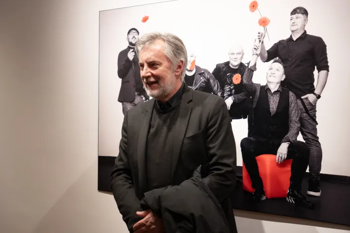 Osijek, 5. 2. 2026., Izložba Osijek kao susret - Lica grada, Domagoj i Marin Topić, MLUMiroslav &Scaron;koro; izložba; lica grada; portreti; fotografija; posjetitelji; MLU; kultura; umjetnost