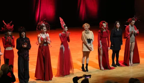 Osijek, 06. 02. 2026, KC Osijek, Dvorana Franjo Krežma. Svečanost udruge CEREBRO u povodu Dana Crvenih haljina....snimio GOJKO MITIĆ