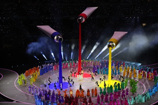 Milano, 6.2.2026.- Sve?anost otvaranja XXV Zimskih olimpijskih igara na stadionu San Siro u Milanu. foto HINA/ Damir SEN?AR/ ua