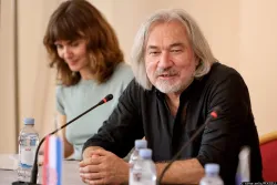 25.05.2023., Zadar - Otvorenje festivala LITaf u Svecanoj dvorani Sveucilista u Zadru. LITaf okuplja regionalne i nacionalne knjizevnike, prozaiste i pjesnike te prevoditelje. Branko Cegec Photo: sime zelic/PIXSELL