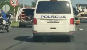 Trostruki suda na osječkoj obilaznici 106. brigade ZNG RH policija, očevid, Osijek, obilaznica, ilustracija