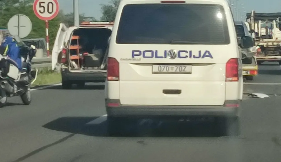 Trostruki suda na osječkoj obilaznici 106. brigade ZNG RH policija, očevid, Osijek, obilaznica, ilustracija