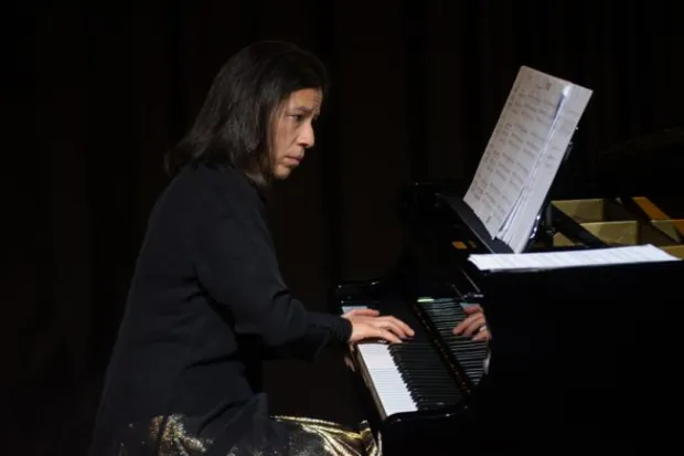 OSIJEK- 14.12.2021., Kulturni centar, mezzosopranistica Natasa Antoniazzo i pijanistica Mia Elezovic premjerno odrzale koncert u Osijeku s programom pjesama slavnog Franje Krezme.Foto: Andrea Ilakovac