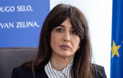 Zagreb, 9.2.2026 - Policijska uprava zagrebačka održala je tematsku konferenciju za medije uoči dana sigurnijeg interneta. Na slici Nikolina Grubi&scaron;ić Požar.Foto Hina/ Dario GRZELJ/ dag