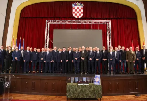 U MORH-u predstavljena monografija 5. gardijske brigade Hrvatske vojske "Sokolovi"veljača 2026