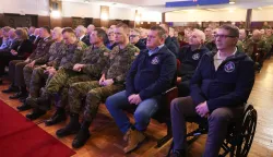 Sokolovi na predstavljanju monografije 