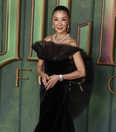 Michelle Yeoh attends the Wicked For Good European Premiere at the Odeon Luxe in Leicester Square, London. (Photo by Cat Morley/SOPA Images/Sipa USA) Photo: SOPA Images/SIPA USA
