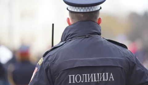 06.01.2021., centar grada (Palata Republike, Trg kod Sabornog hrama Hrista Spasitelja, Gospodska ulica), Banja Luka (BiH) &ndash; Ovo godine dosta skromnije je obiljezen Dan Republike Srpske na ulicama Banja Luke. Na ulicama Banja Luke, uz prisustvo Zeljke Cvijanovic, predsjednice RS, odrzan je koncert Policijskog orkestra MUP-a Republike Srpske. Na ulicama, kucama i zgradama istaknute su su zastave Republike Srpske. Republika Srpska nastala je 9. januara/sijecnja 1992. godine pod prvobitnim nazivom Srpska Republika BiH. Ove godine, rodjendan Republike Srpske, zbog pandemije virusa korona, obiljezava se bez svecanog defilea na Trgu Krajine, velikih okupljanja, ali i tradicionalnih prijema kod predsjednika Republike Srpske. Ustavni sud Bosne i Hercegovine u travnju 2016. je ovaj praznik ocijenio kao neustavan i osporio taj datum.Photo: Dejan Rakita/PIXSELL