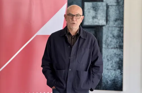 Osijek, 23. 04. 2025., Županijska 30, Od ulice do galerije, Galerija Knifer, otvorenje, Vladimir FrelihSNIMIO BRUNO JOBST