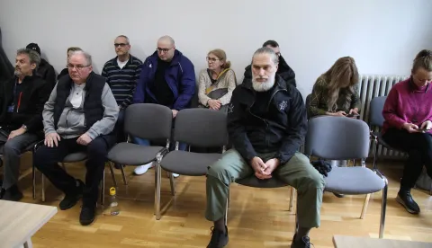 Zagreb, 12.02.2026 - Objava presude Marku Franci&scaron;koviću i drugima (Natko Kovačević, Lana Franci&scaron;ković) na Županijskom sudu u Zagrebu. Na fotografiji Natko Kovačević, Marko Franci&scaron;ković.foto HINA/ Denis CERIĆ /dc