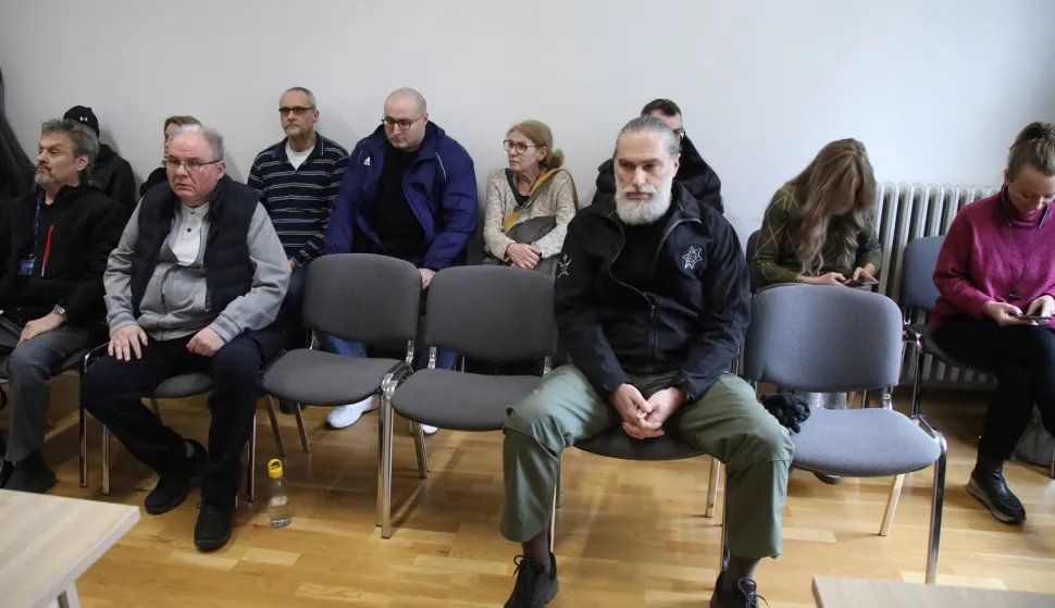 Zagreb, 12.02.2026 - Objava presude Marku Franci&scaron;koviću i drugima (Natko Kovačević, Lana Franci&scaron;ković) na Županijskom sudu u Zagrebu. Na fotografiji Natko Kovačević, Marko Franci&scaron;ković.foto HINA/ Denis CERIĆ /dc