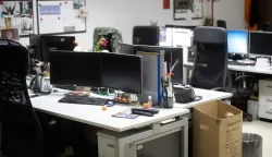 13.03.2020., Zagreb - Ilustracija ureda bez zaposlenika. Mnoge tvrtke odlucile su da zaposlenici rade od kuce zbog koronavirusa.Photo: Davor Puklavec/PIXSELL