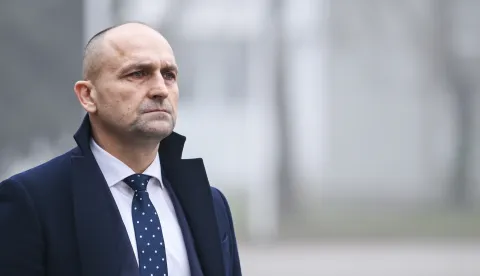 10.02.2026., Zagreb - Svecani ispracaj 8. hrvatskoga kontingenta u NATO-ovu aktivnost prednjih kopnenih snaga u Madjarsku, u NATO-ovu aktivnost prednjih kopnenih snaga u Madjarsku bit će upuceno 64 pripadnika i pripadnica 8. hrvatskog kontingenta. Photo: Igor Soban/PIXSELL