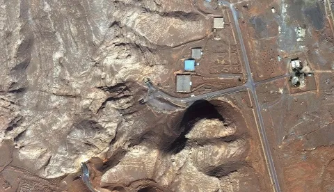 This handout satellite image courtesy of Vantor released on February 10, 2026, shows Iran's Isfahan nuclear facility site on November 11, 2024. (Photo by Satellite image ?2026 Vantor/AFP)/RESTRICTED TO EDITORIAL USE - MANDATORY CREDIT "AFP PHOTO/ SATELLITE IMAGE ?2026 Vantor" - NO MARKETING NO ADVERTISING CAMPAIGNS - DISTRIBUTED AS A SERVICE TO CLIENTS - THE WATERMARK MAY NOT BE REMOVED/CROPPED