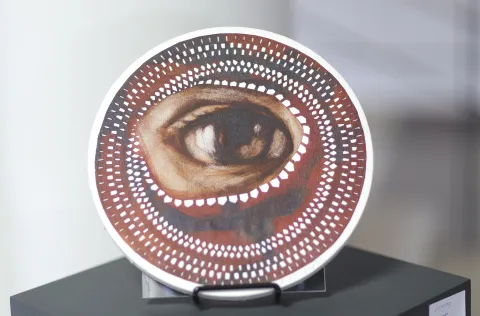 Osijek, 16 02. 2026., Evanđeosko teolo&scaron;ko veleučili&scaron;te, izložba, Andrei Cicala -autorSNIMIO BRUNO JOBST