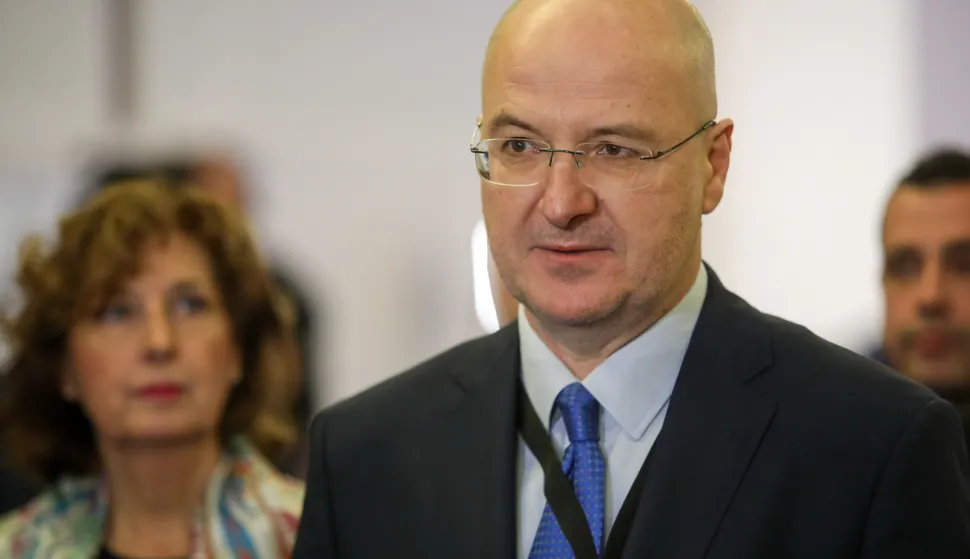 06.12.2025., Zagreb - U hotelu Aristos u Buzinu stranka Dom i nacionalno okupljanje (DOMiNO) odrzala je izvanredni sabor stranke na kojem osim clanova stranke DOMiNO sudjeluju i celnici partnerskih politickih stranaka s kojima se formira zajednicka politicka platforma. Photo: Marko Seper/PIXSELL