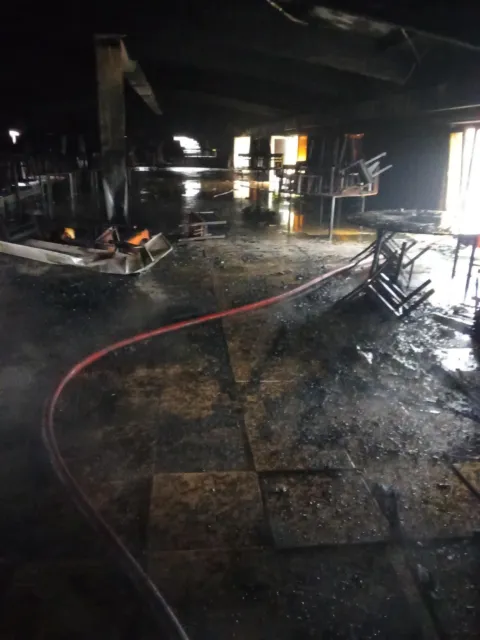 Požar sale za svatove u Grabarju kod Kutjeva