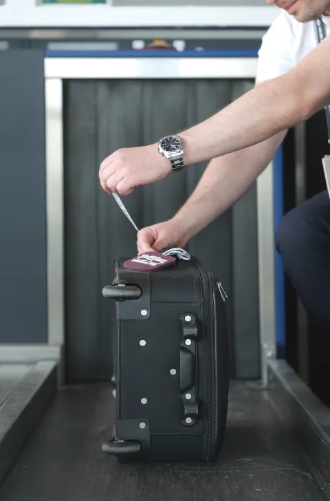 Klisa, 13. 06. 2025., Zračna luka Osijek, ZLO, obilazak, detalji, ilustracije, chek in; predaja prtljage; koferSNIMIO BRUNO JOBST