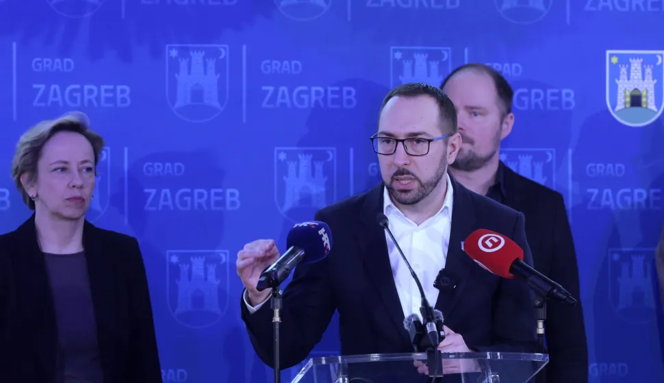Zagreb.2.2.2025.-Ozjava za medije gradonačelnika Zagreba Tomislava Toma&scaron;evića.Foto HINA/Tomislav Pavlek/ tp