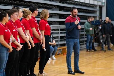 Osijek, 20. 2. 2026., &Scaron;tarkomanija humanitarni turnir, Gradski vrtJosip Jukić; humanitarni turnir; &scaron;tarkomanija; turnir; nogomet; Ivan &Scaron;tark; sport; djeca