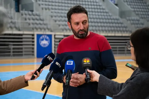 Osijek, 20. 2. 2026., &Scaron;tarkomanija humanitarni turnir, Gradski vrtJosip Jukić; humanitarni turnir; &scaron;tarkomanija; turnir; nogomet; Ivan &Scaron;tark; sport; djeca