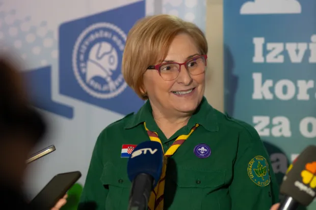 Osijek, 21. 2. 2026., 25 godina Izviđačkog kluba JavorJadranka Kokolari; predsjednica kluba; Izviđači; godi&scaron;njica; Javor; sudionici