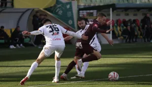 Pula, 21.02.2026. - Utakmica 23. kola HNL-a Istra 1961 - Gorica. foto HINA/ Ante GUDELJ/ ag