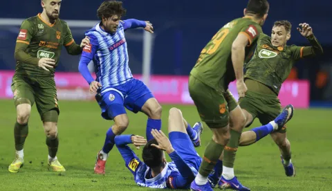 Zagreb, 21.02.2026. - Utakmica 23. kola HNL-a Lokomotiva - Osijek. foto HINA/ Lana SLIVAR DOMINIĆ/ lsd