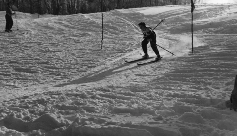 Dr Aleksandar Vrba&scaron;ki, prvi pobjednik Osijeka u spustu i slalomuskijanje