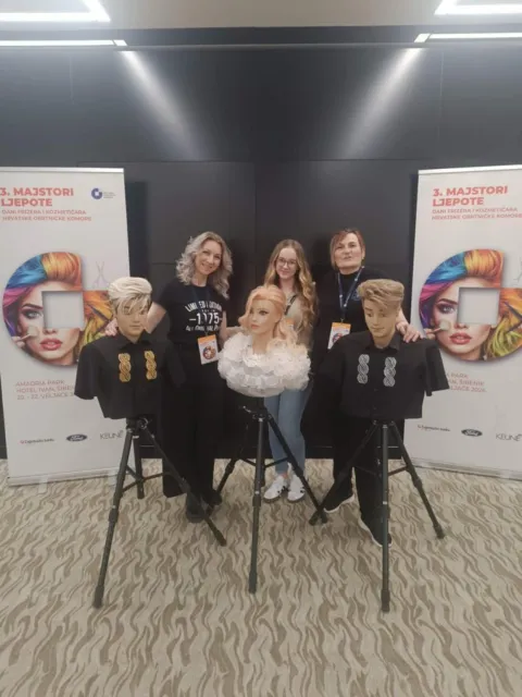 Andrijana Žoldin, Katja Golubičić, Josipa Bobovec s radovima