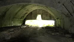 Zeljava, 2. 6. 2009/ PlusPogled iz jednog od pet podzemnog gangara.            Foto: Marin Smolcic