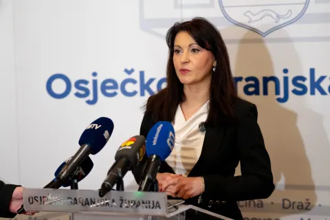 Osijek, 23. 2. 2026., Tribina Civilne za&scaron;titeNata&scaron;a Trami&scaron;ak; civilna za&scaron;tita; tribina; za&scaron;tita