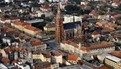 20.07.2012., Osijek - Zracne snimke grada i okolice. Trg Ante Starcevicar"nPhoto: Marko Mrkonjic/PIXSELL