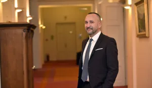 Zagreb, 08.02.2023 (pogled) - Sabor, Hrvoje Zekanovic, uz intervju T.Tomicic.foto Davor Kovacevicpogled