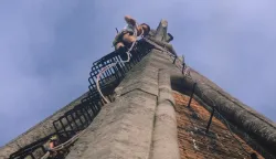 Tko se prvi popeo na sam vrh osječke konkatedrale?