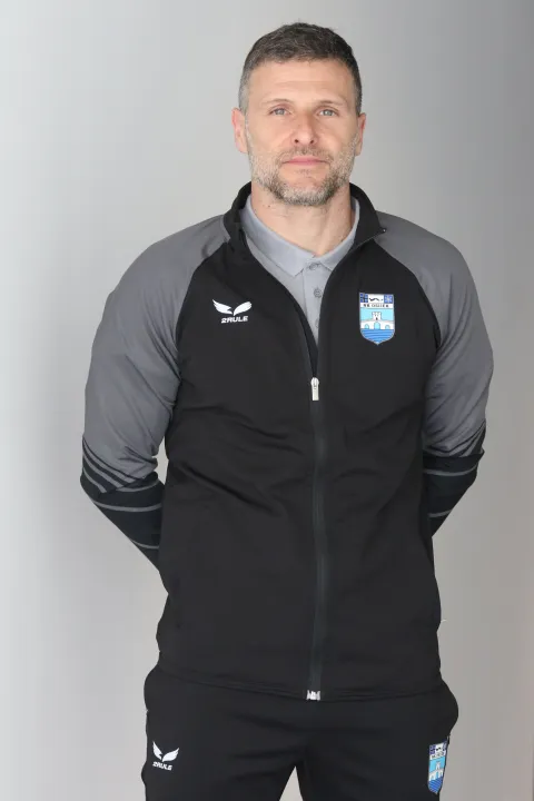 Osijek, 24. 02. 2026, Opus Arena, Press konferencija NK Osijek, predstavljanje novog trenera, Tomislava Radotića. Tomislav Radotić.snimio GOJKO MITIĆ