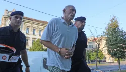 Osijek, 04. 09. 2025, Županijski sud u Osijeku. Privođenje Roberta Reder, osumjičen za ubojstvo žene u Tenju.snimio GOJJKO MITIĆ