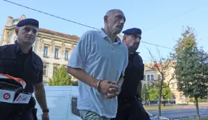 Osijek, 04. 09. 2025, Županijski sud u Osijeku. Privođenje Roberta Reder, osumjičen za ubojstvo žene u Tenju.snimio GOJJKO MITIĆ