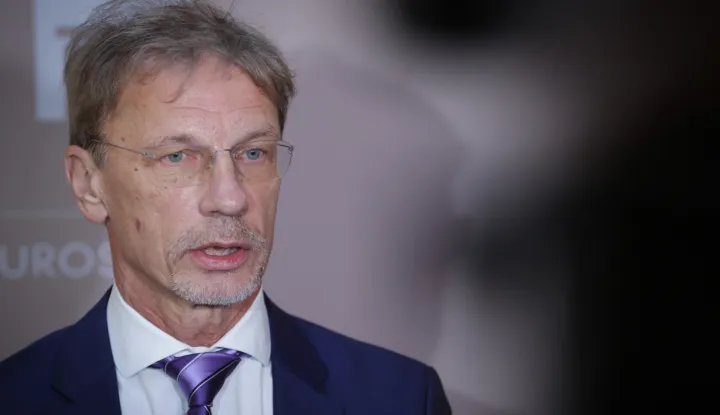 Zagreb, 22.12.2025.- Hrvatska narodna banka, godi&scaron;nji brifing. Na fotografiji Boris Vujčić, izjava za medije nakon brifinga.foto HINA/ Admir BULJUBA&Scaron;IĆ/ abu