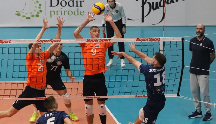 Osijek, 25. 02. 2026, SD Gradski vrt, mala dvorana. Odbojka Mursa Osijek - Cratis Varaždin - polufinale Kupa "Vinko Dobrić#snimio GOJKO MITIĆ